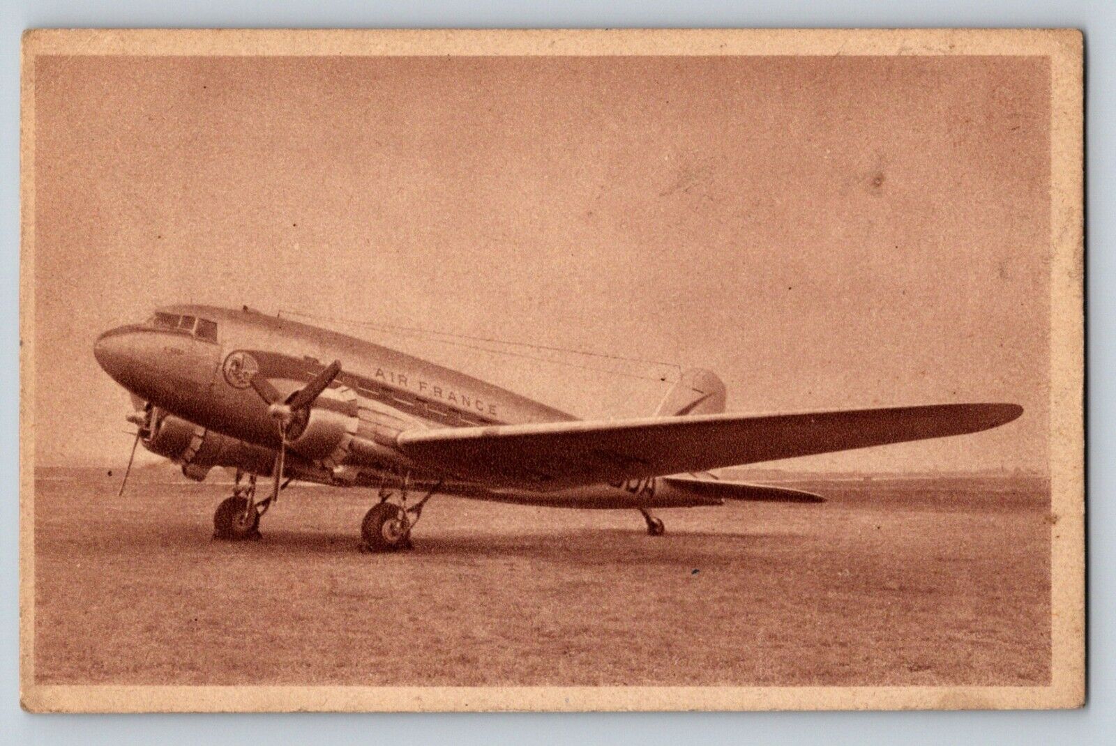 1948 Douglas DC 3 Air France Postcard