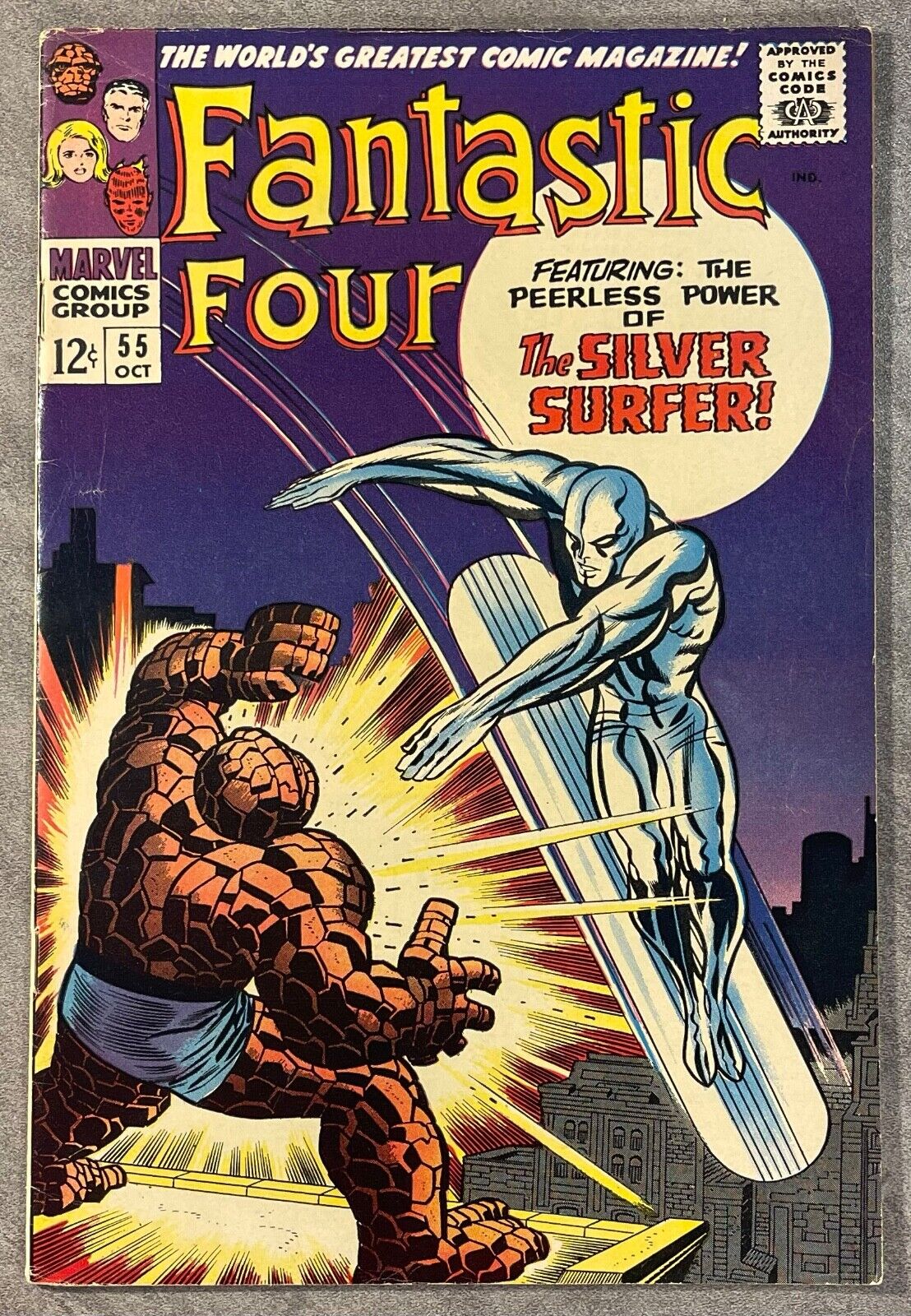 FANTASTIC FOUR #55 OCT 1966 *CLASSIC SILVER SURFER COVER* VERY NICE BOOK FINE+