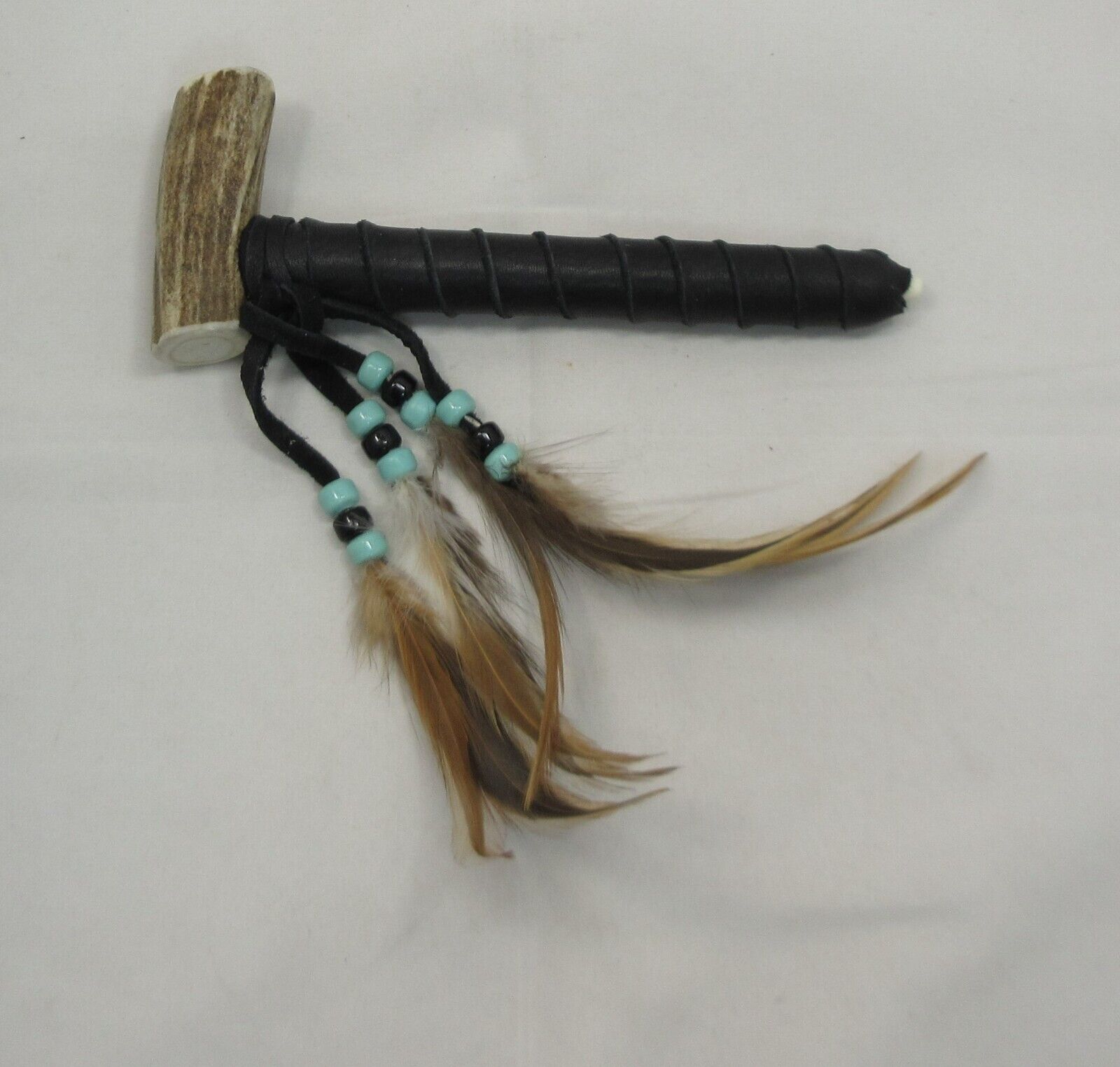 Native American Made Small Antler Pipe, Cherokee Pipe, Smoking Pipe COA #691A
