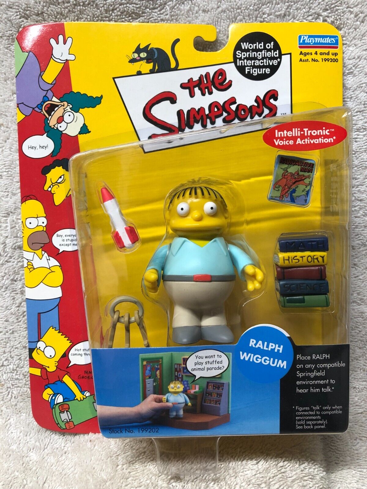 RALPH WIGGUM Simpsons world of Springfield figure wos series 4 2001 NEW