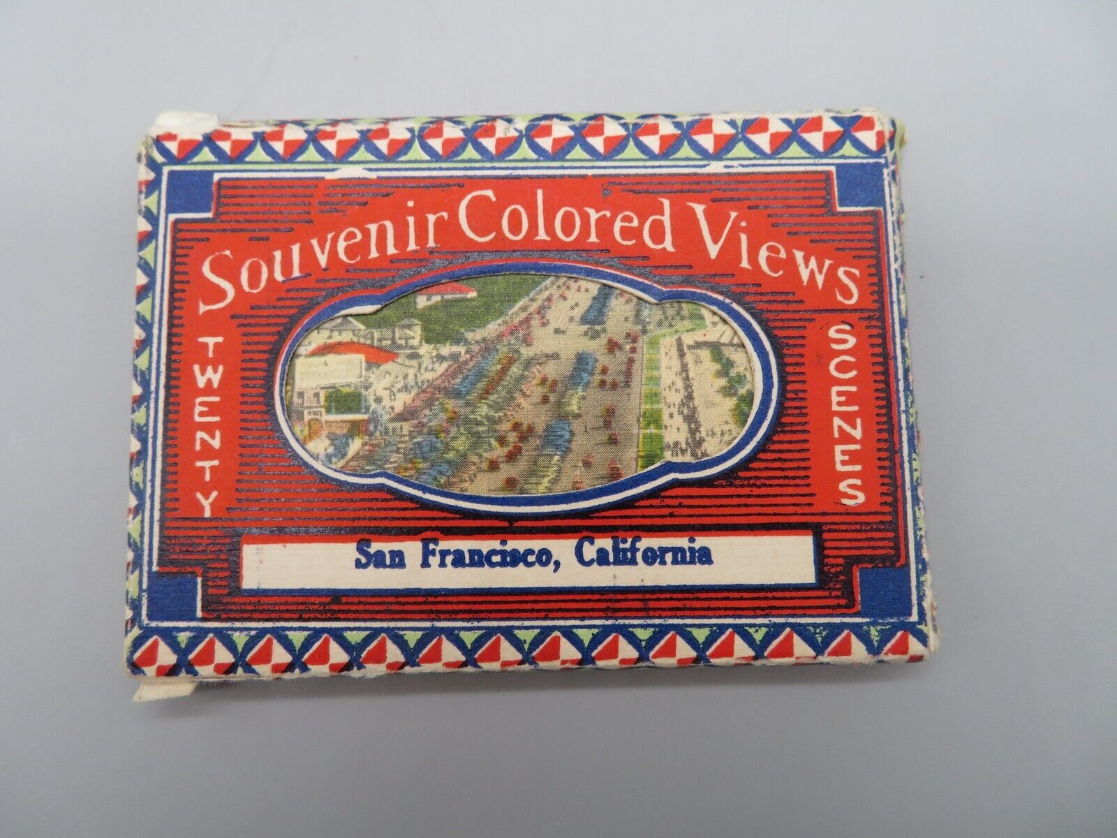 Vintage 20 Linen Mini Photos Postcards, Souvenir Views San Francisco, CA 1940's?