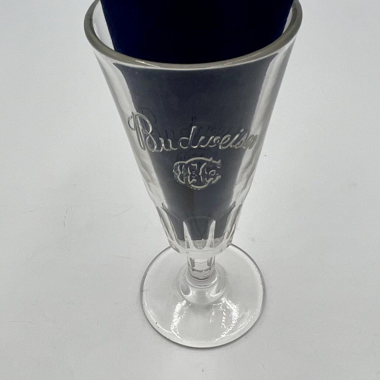Pre Prohibition Embossed Beer Glass Budweiser CC&Co. (Carl Conrad & Company)