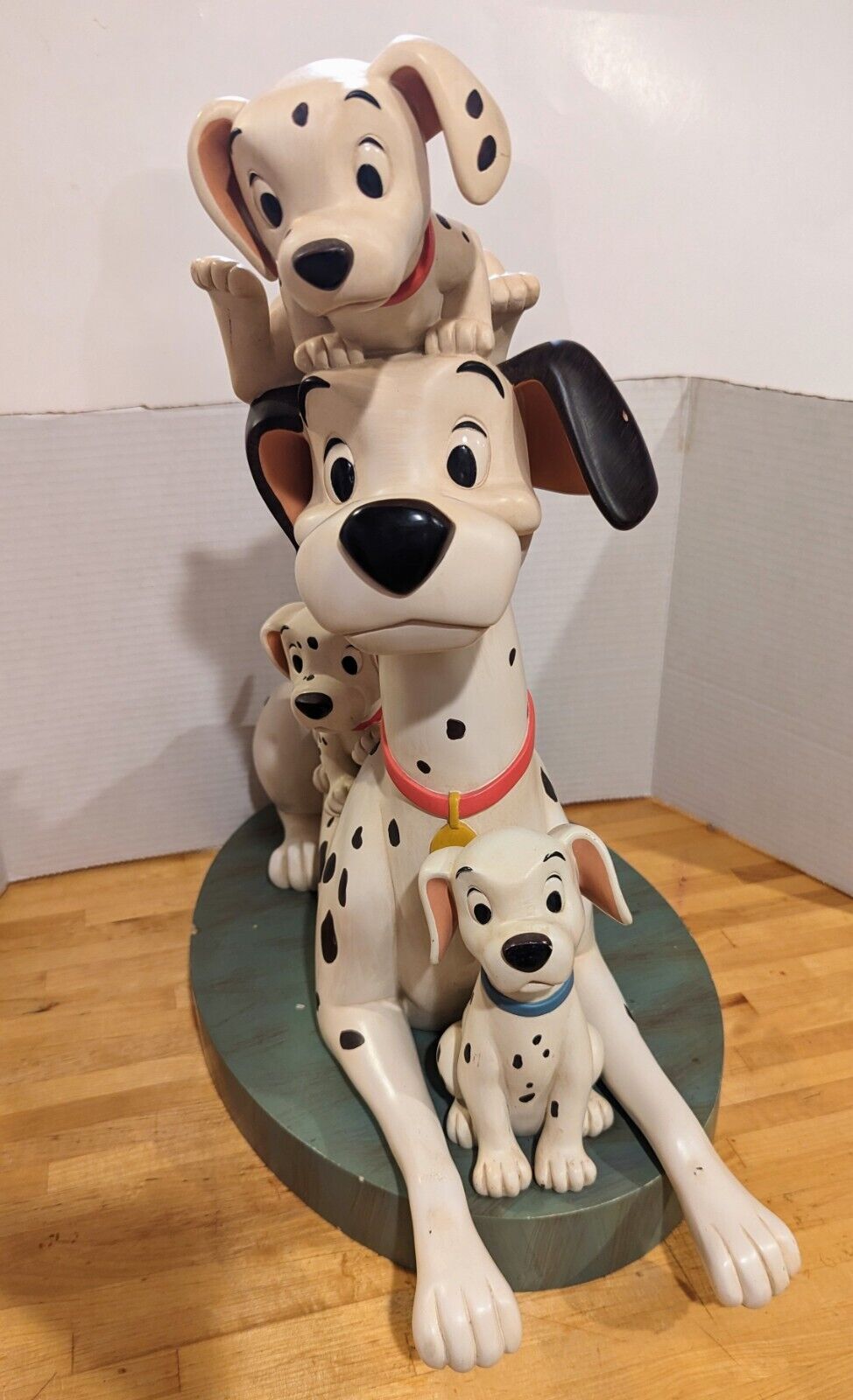 RARE: Disney 101 Dalmatians 45th Anniversary Pongo W/Puppies Big Fig 20\