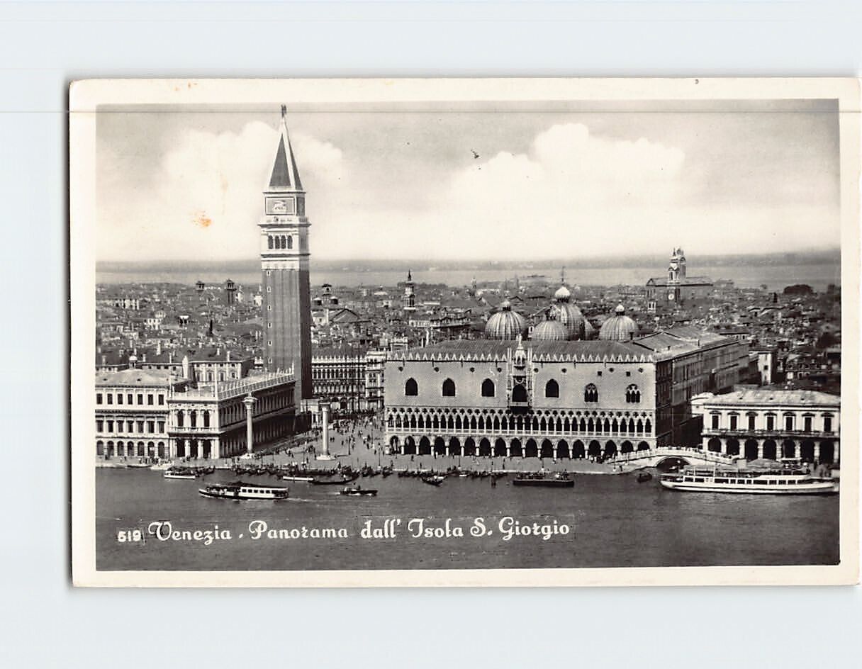 Postcard Panorama dall Isola S. Giorgio Venice Italy
