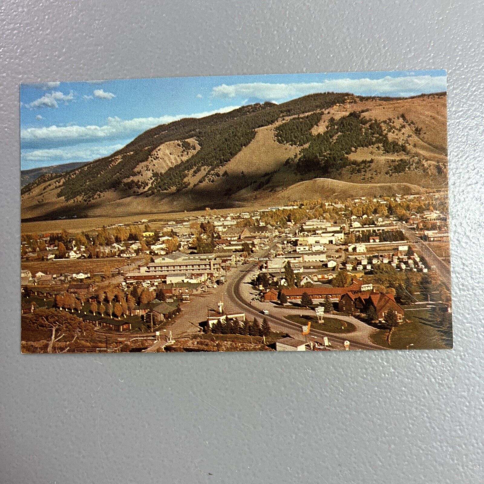 POSTCARD The Last of the Old West Jackson Wyoming Teton County Hole Aerial
