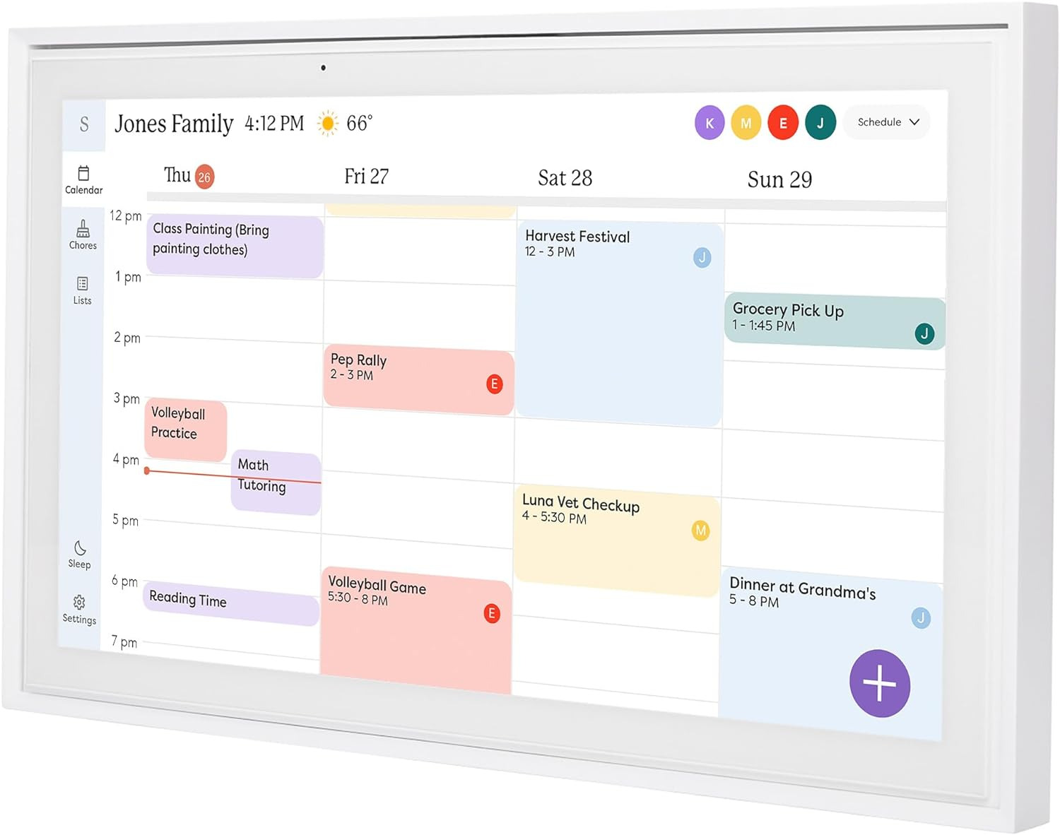 Skylight Calendar: 15 Inch Digital Calendar & Chore Chart, Smart Touchscreen Int