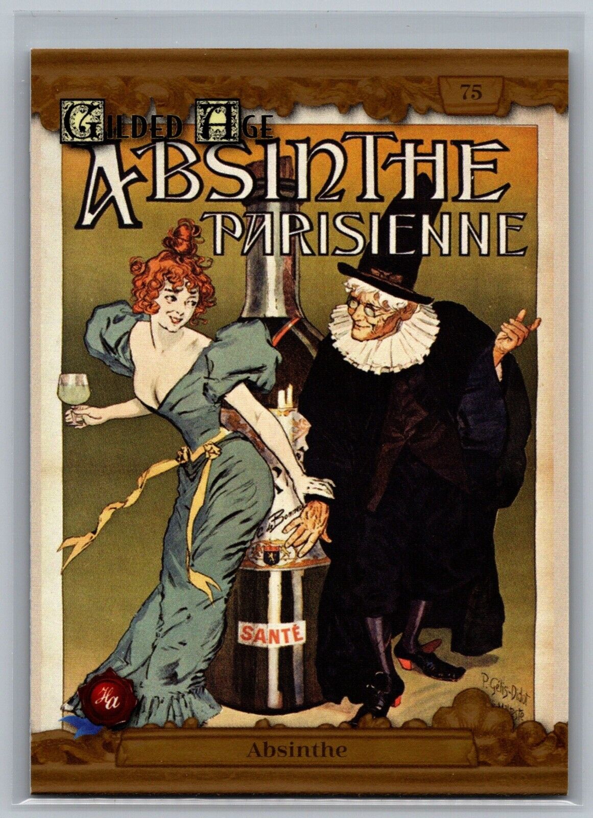 Absinthe 2022 Historic Autographs Gilded Age RADIANT #75 Trading Card /500