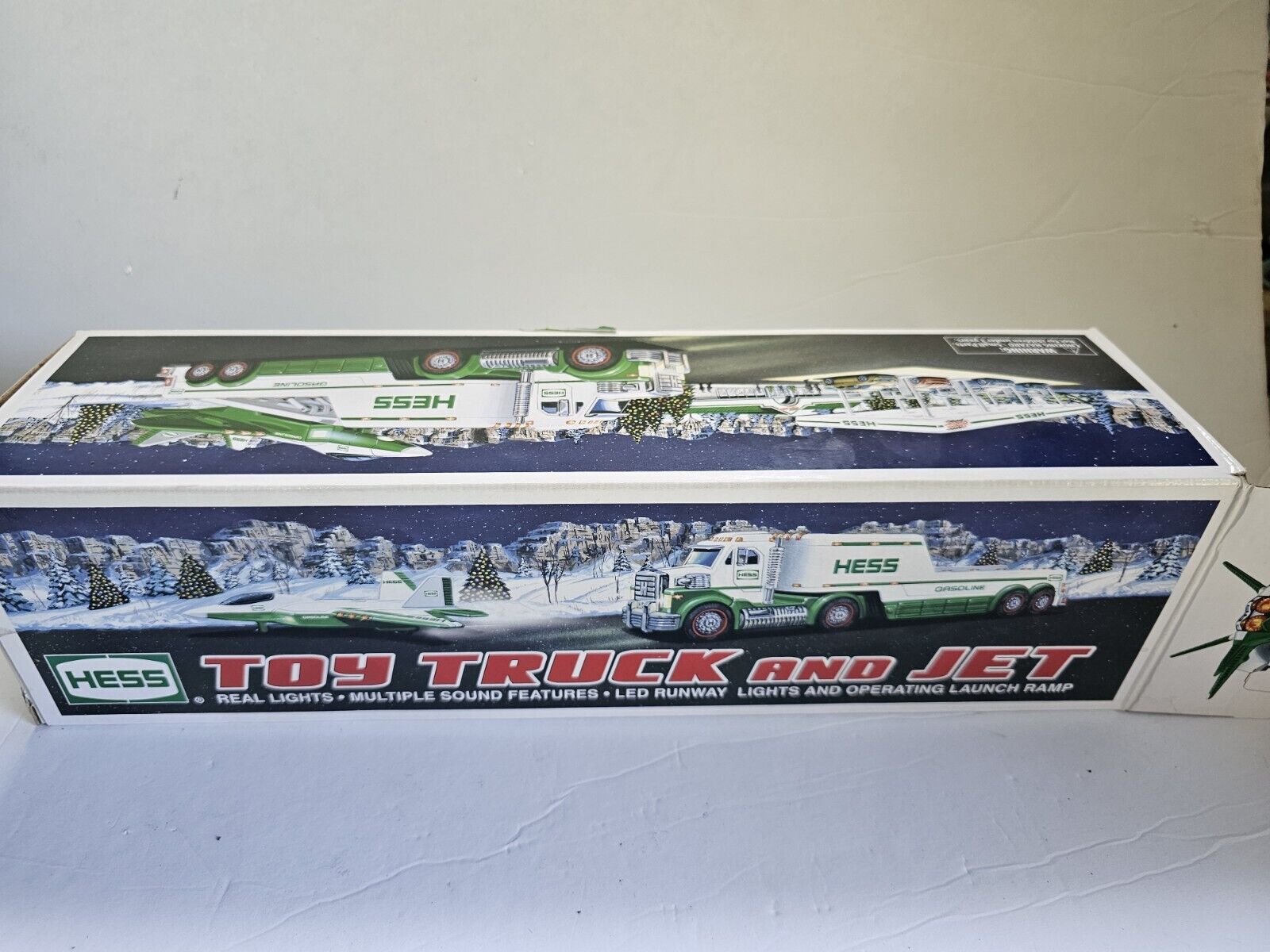 2010 Hess Toy Truck and Jet New in Box, Green White Truck Collectable Toy 