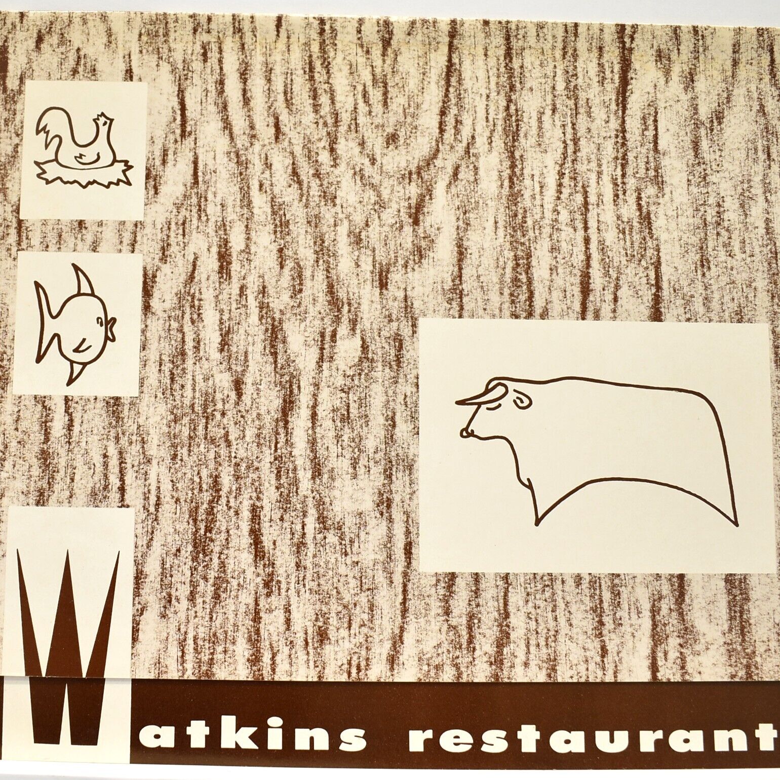Vintage 1967 Watkins Restaurant Menu Forrest City West Memphis Arkansas