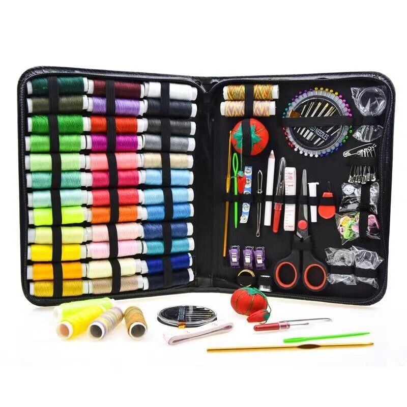 183pcs DIY Needle Craft Portable Home Travel sewing kit for adults beginners