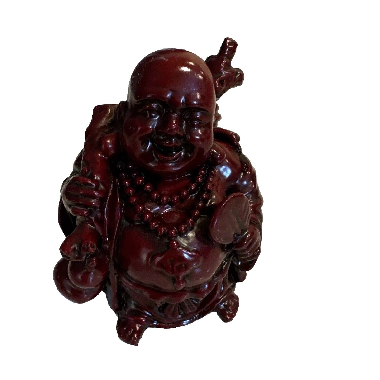 Happy Smiling Laughing Traveling Buddha Res Resin Figurine Feng