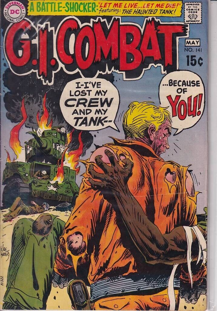 43505: DC Comics GI COMBAT #141 F+ Grade