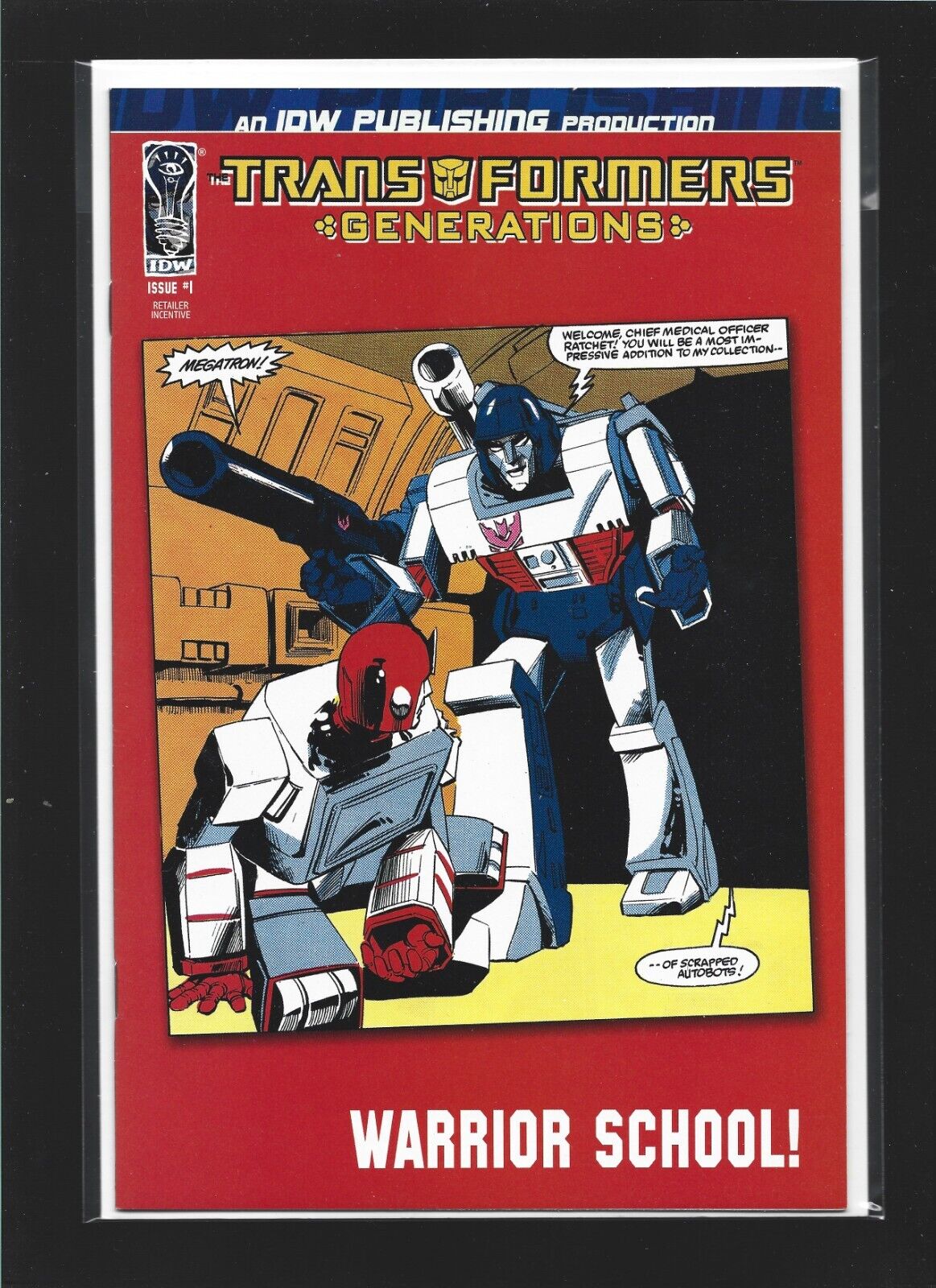 Transformers: Generations #1 Retailer Incentive Cover Variant / IDW Comics