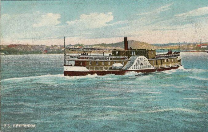 Old Postcard - Steamship P.S. Brittannia