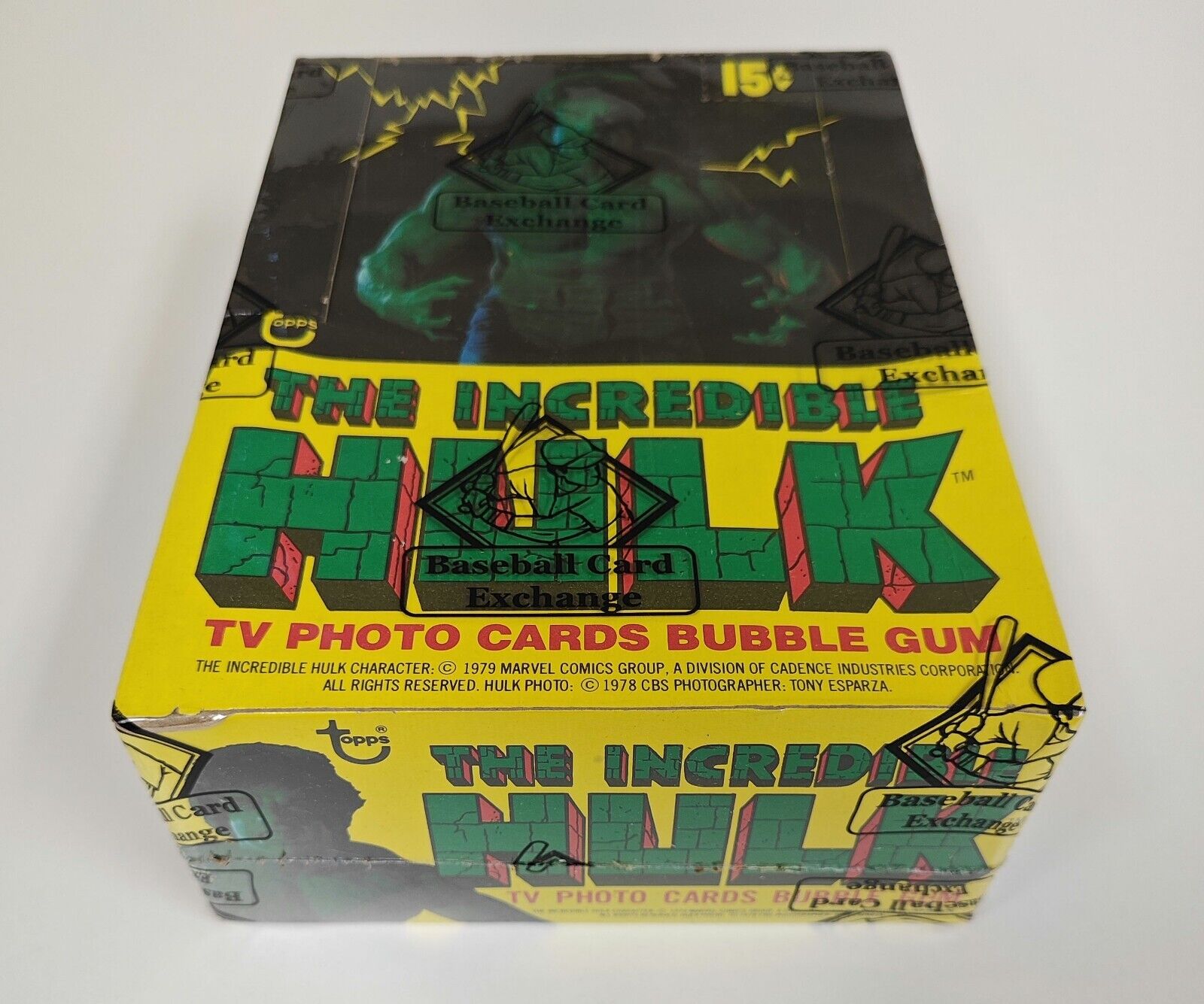 1979 TOPPS INCREDIBLEHULK WAX BOX BBCE SEALED AUTHENTIC WRAPPED 36 PACKS