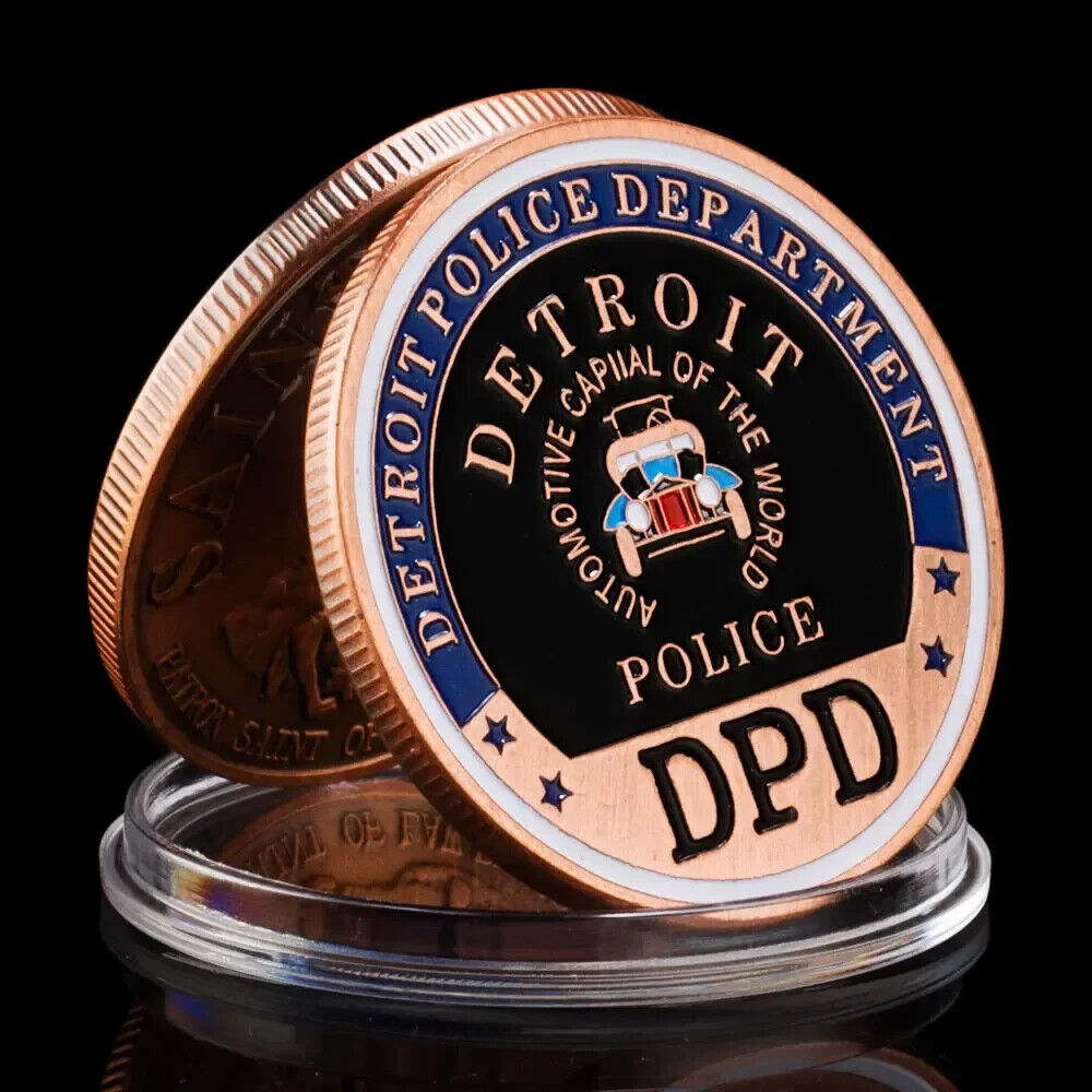 Detroit Police Department Saint Michael Commemorative Challenge Coin