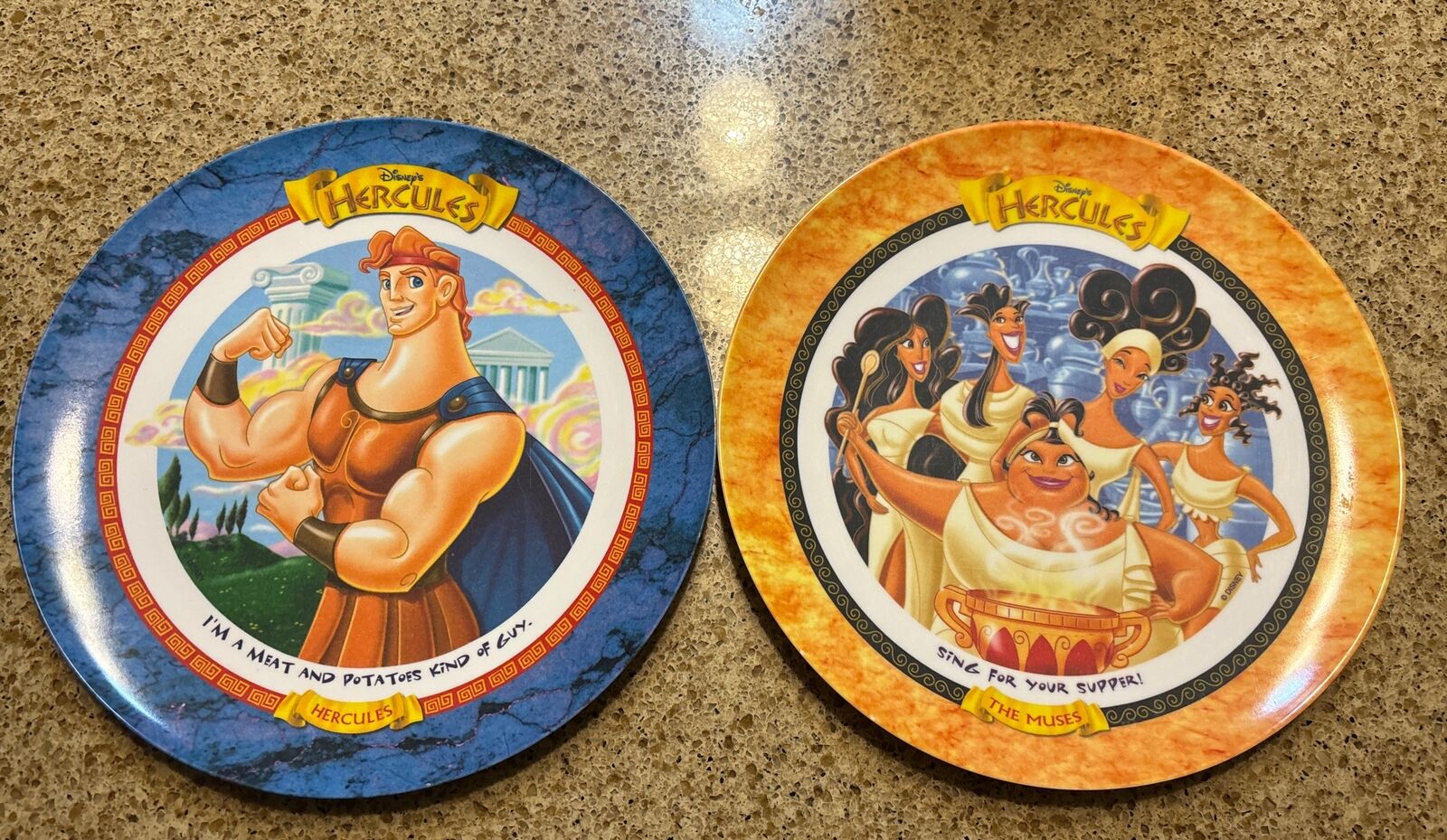 Vintage 1997 McDonalds Disney\'s Hercules Collector Plates 9”