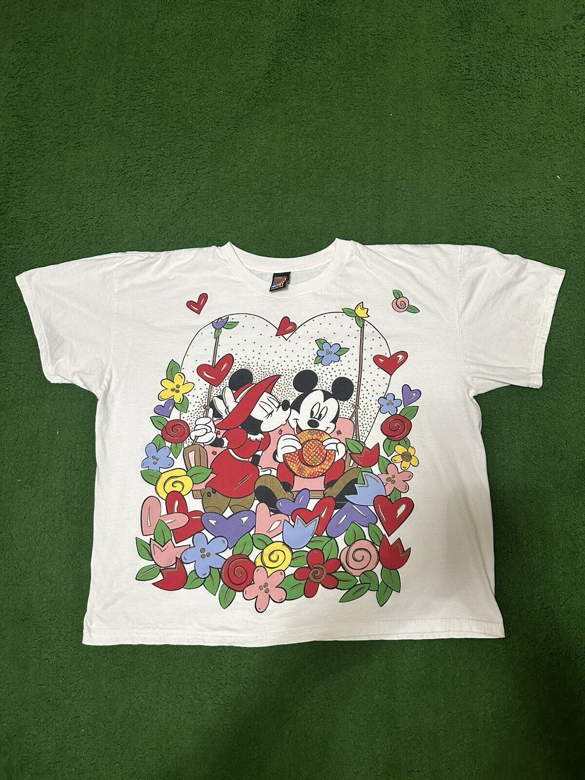 Vintage 90’s Disney Mickey And Minnie All Over Print AOP Mickey Unlimited Shirt