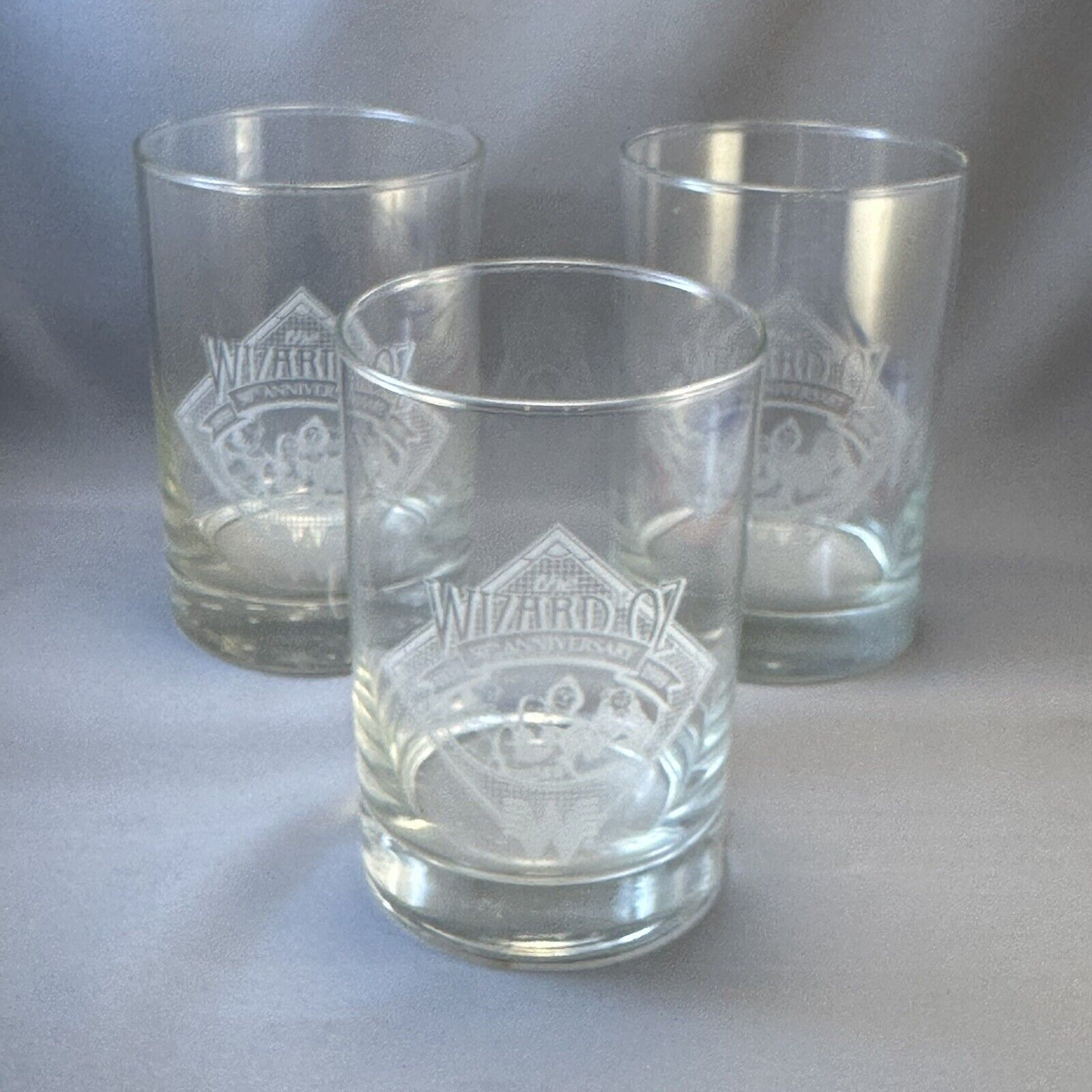 Set Of 3 Wizard of Oz 50th Anniversary Glasses Whataburger 1989 Collector