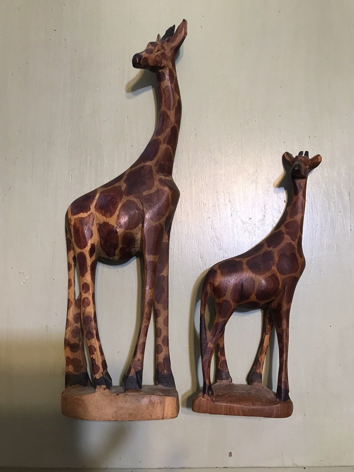 Giraffe Hand Carved Wooden Giraffe 12\