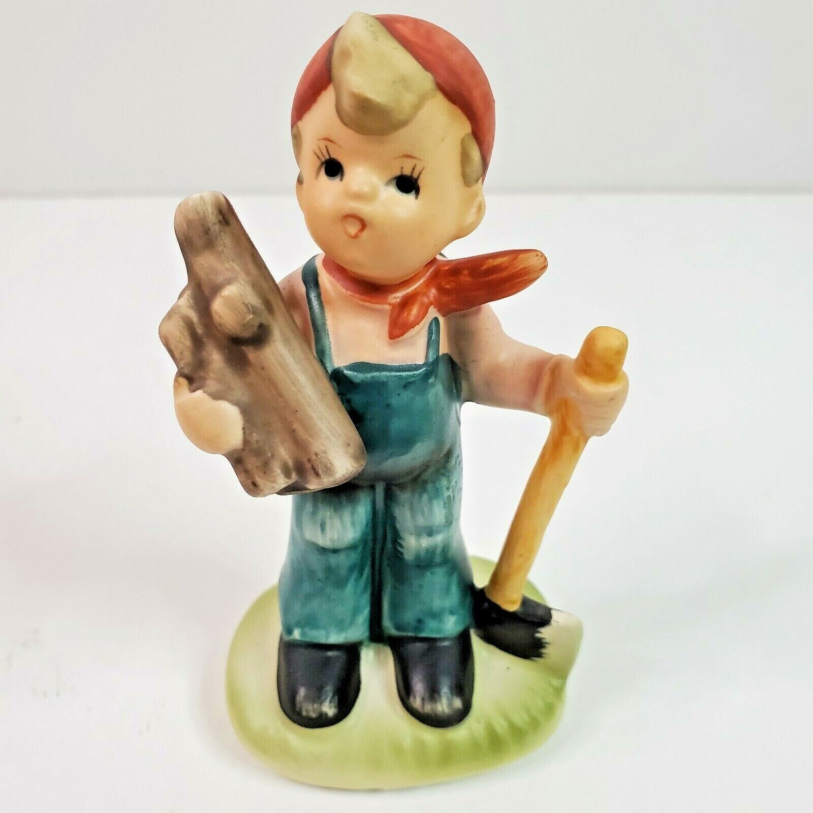 Vintage Napcoware Figurine Tiny Tots-#9903 Boy Chopping Wood 4\