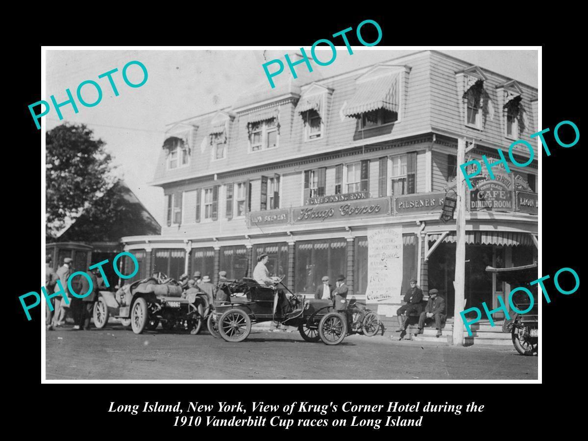 OLD LARGE HISTORIC PHOTO OF LONG ISLAND NEW YORK VIEW OF THE KRUGS HOTEL c1910