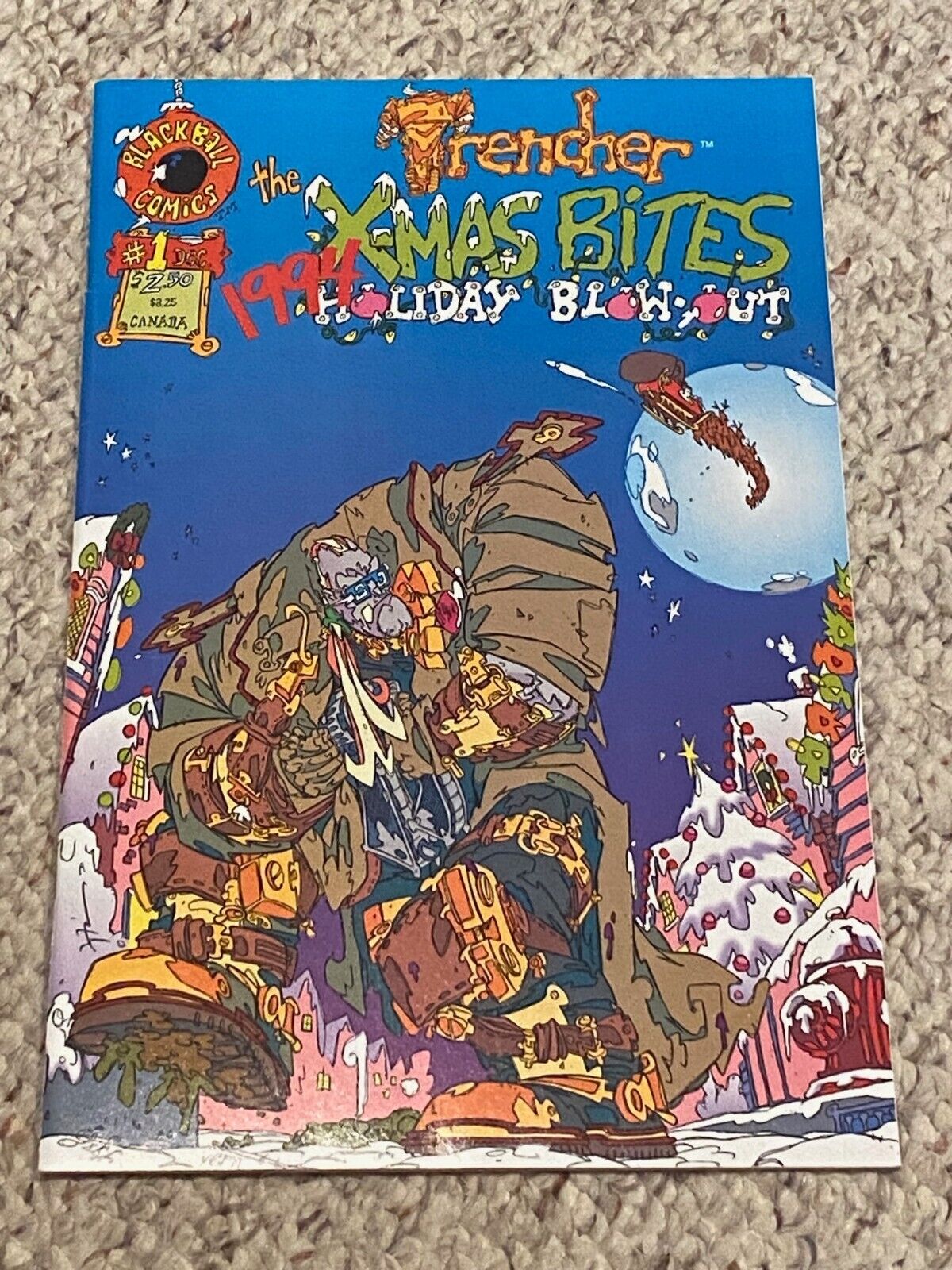 TRENCHER 1994 X-MAS BITES HOLIDAY BLOW OUT ISSUE BY KEITH GIFFEN