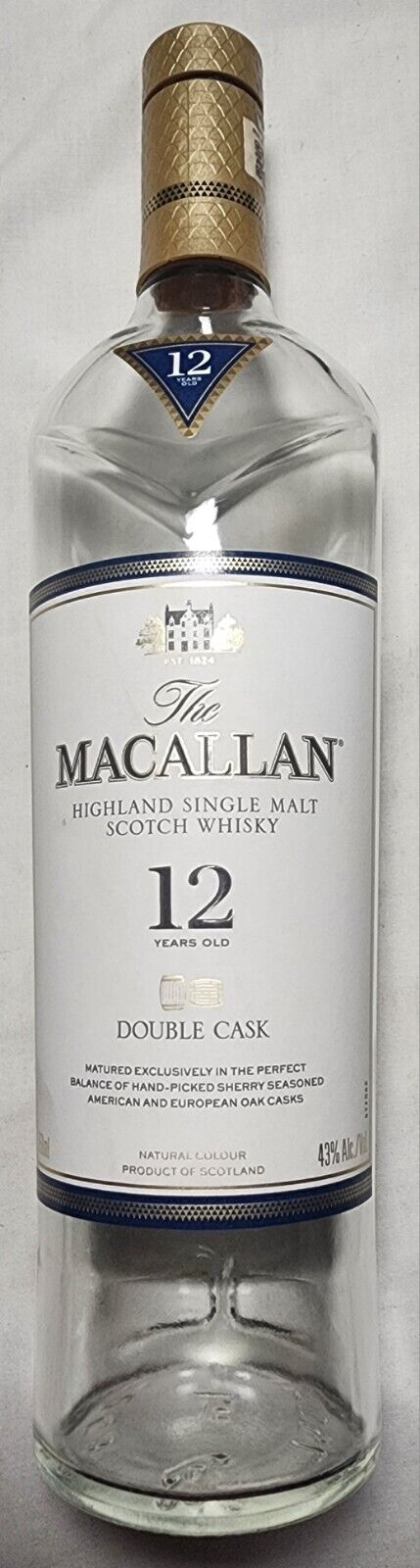 Macallan 12 Double Cask Highland Single Malt Scotch Whisky bottle EMPTY