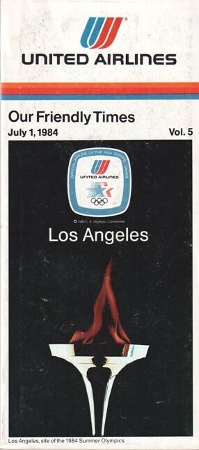 United Airlines timetable 1984/07/01