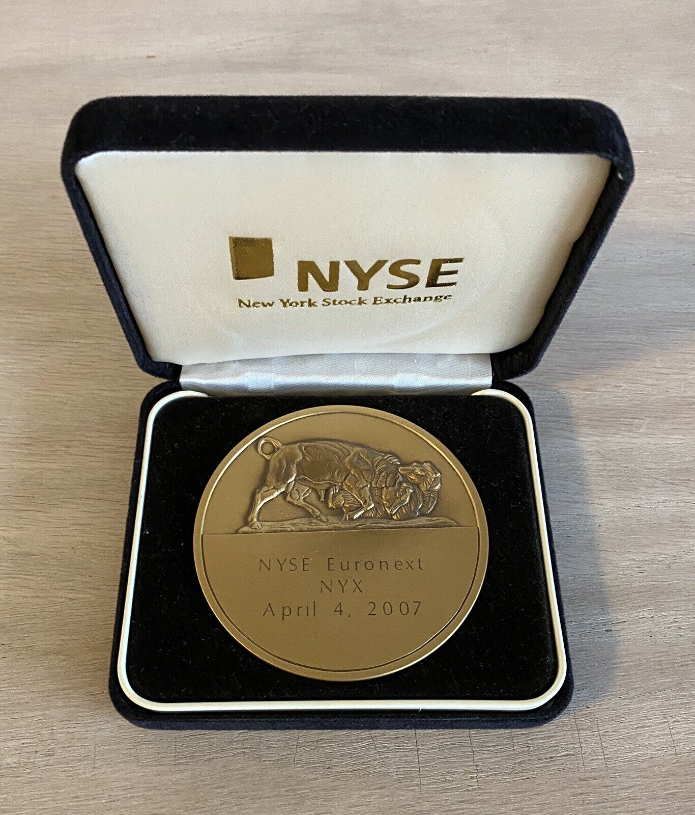 RARE NYSE Euronext Coin Commemorating merger on April 4, 2007