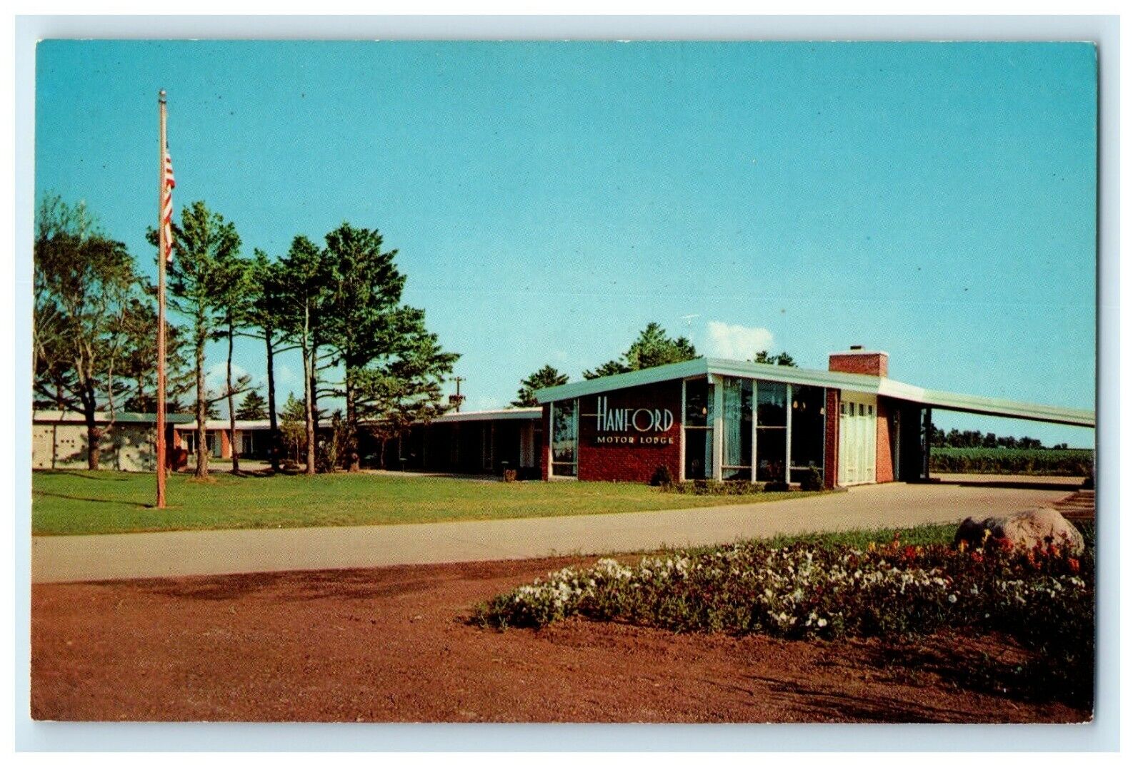 c1950\'s Hanford Motor Lodge Hotel Mason City Iowa IA Unposted Vintage Postcard