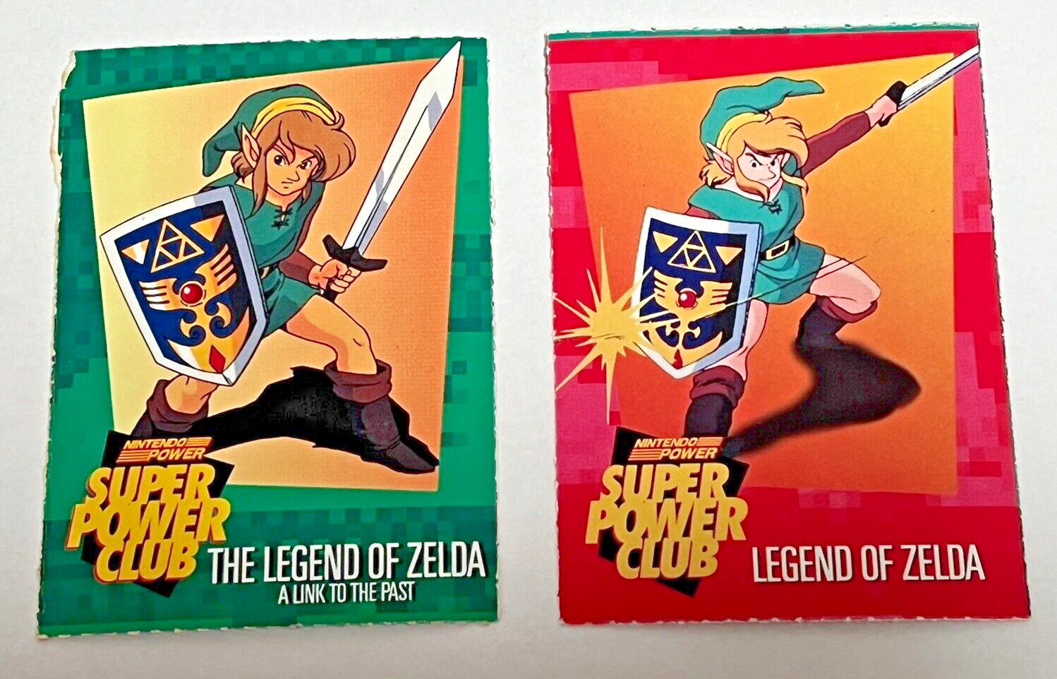 Nintendo Power Super Power Club Magazine Legend of Zelda Lot of 2 Cards 7 & 85