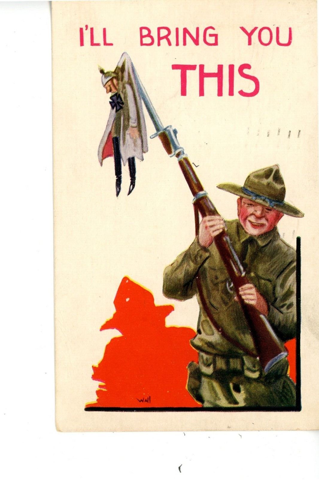 Postcard USA WW 1 Recruit Poster  CUS 23-24
