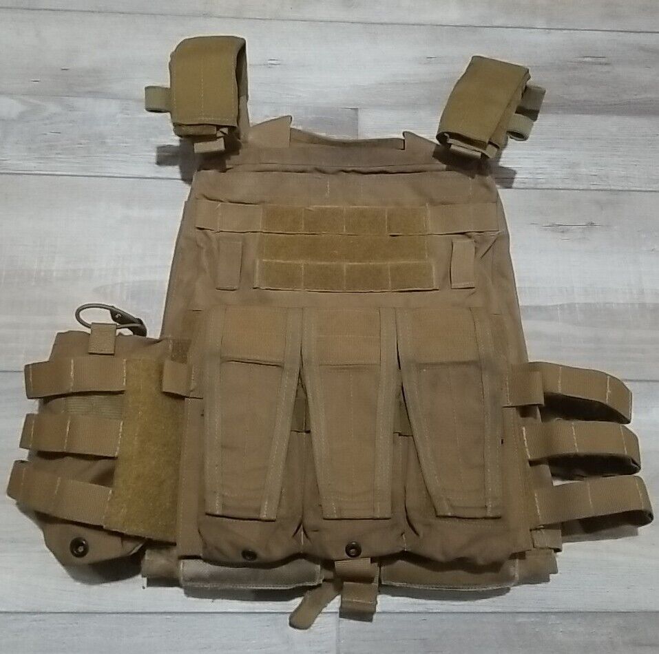 Crye Precision AVS Setup As JPC Coyote Brown W/ Triple Mag Pouch, Radio Wing
