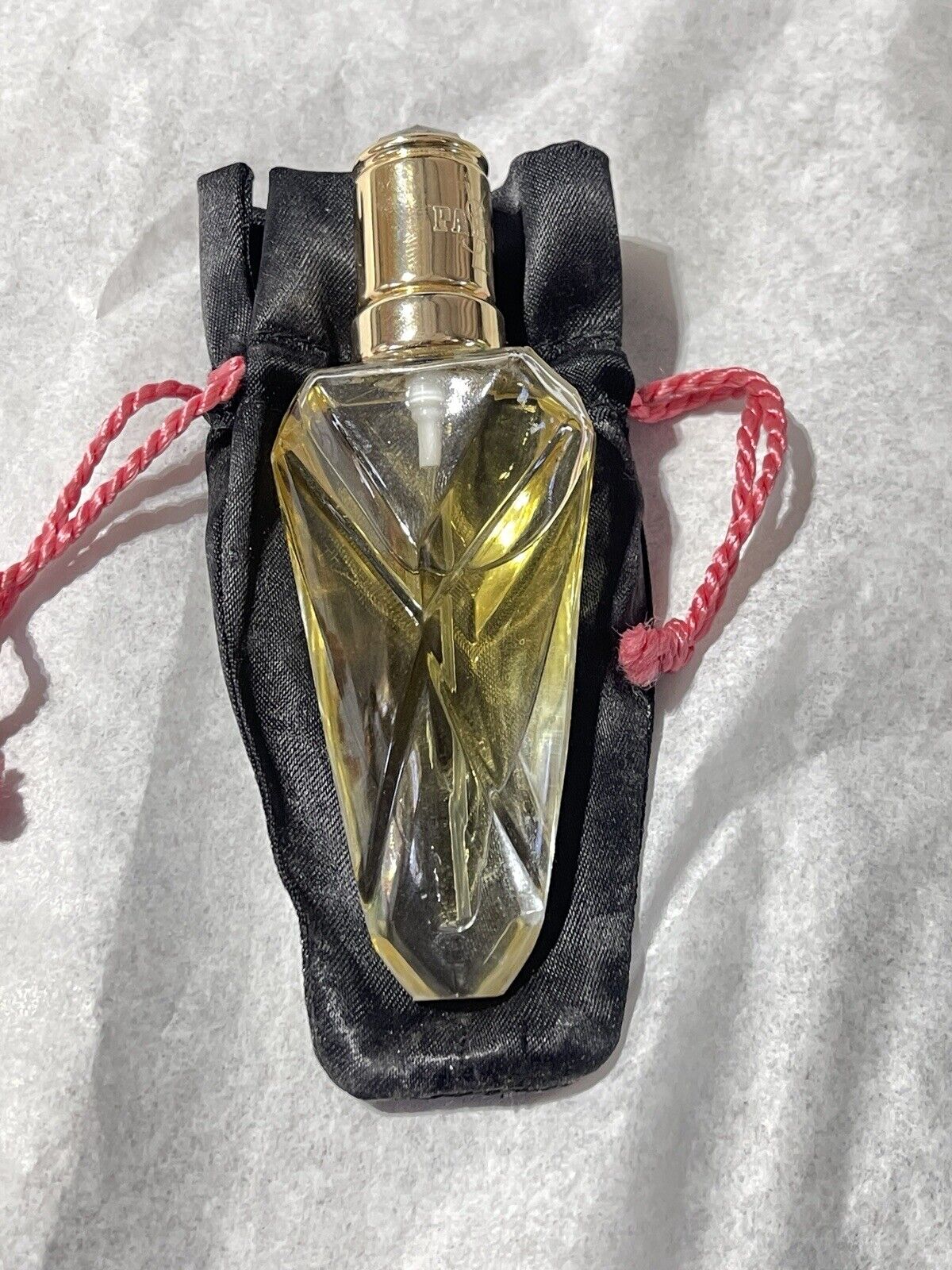 Vintage Yves Saint Laurent Paris Faceted Triangle Perfume Spray Diamante