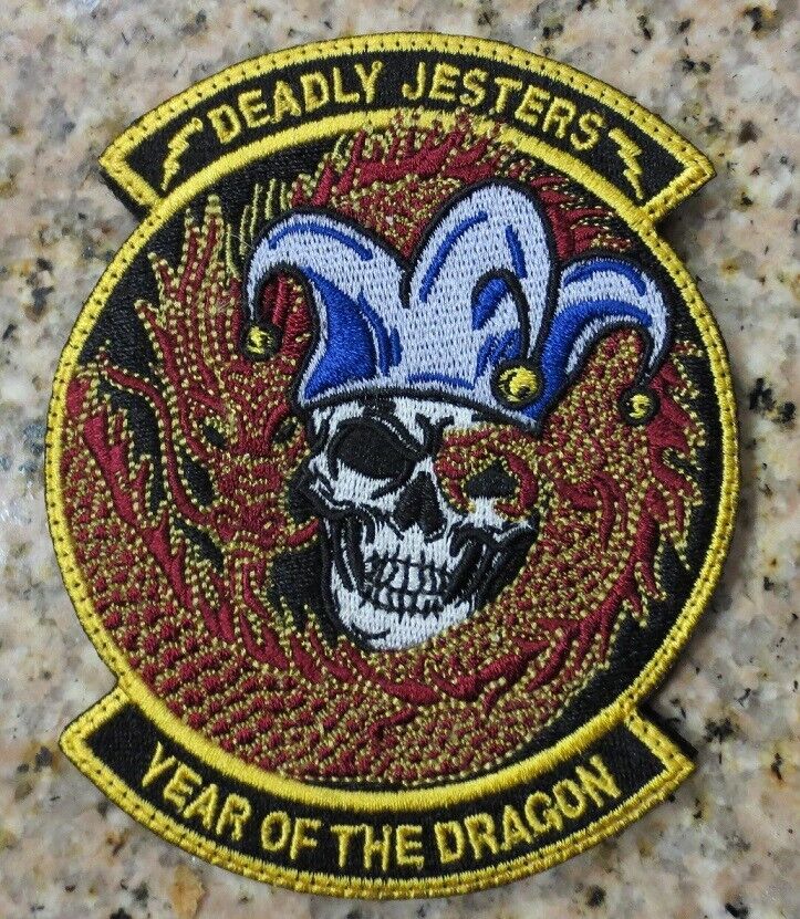 F-35 FLIGHT TEST SQUADRON 461st DEADLY JESTERS YEAR OF THE DRAGON PATCH WOW