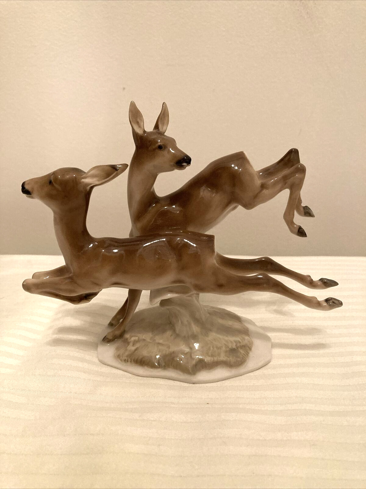 Hutshcenreuther Pair Of Deer Figurine by K. Tutter