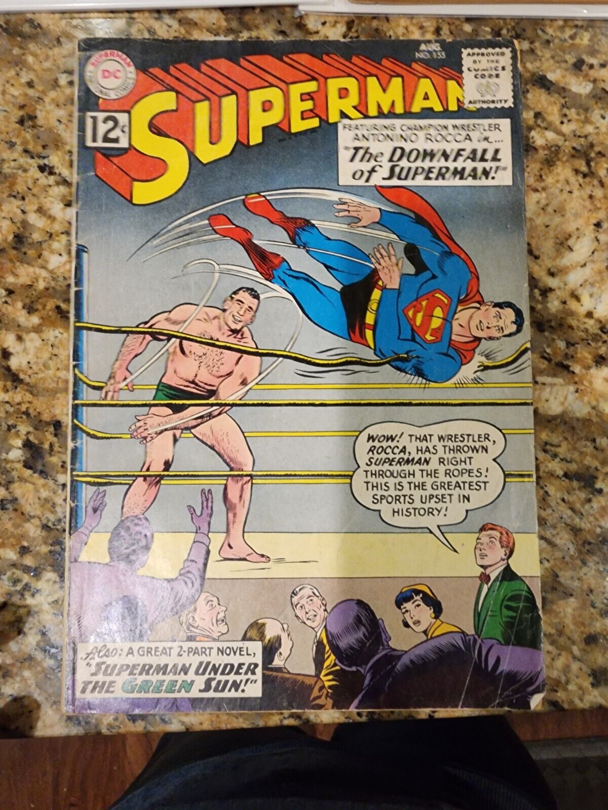 Superman #155 Nice Unrestored Silver Age Superhero Vintage DC Comic 1962
