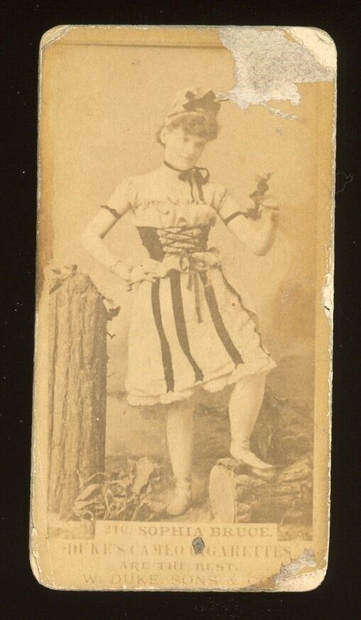 1880s Duke Sons & Co. Cameo Cigarettes Actresses #159 Sophia Bruce - 216