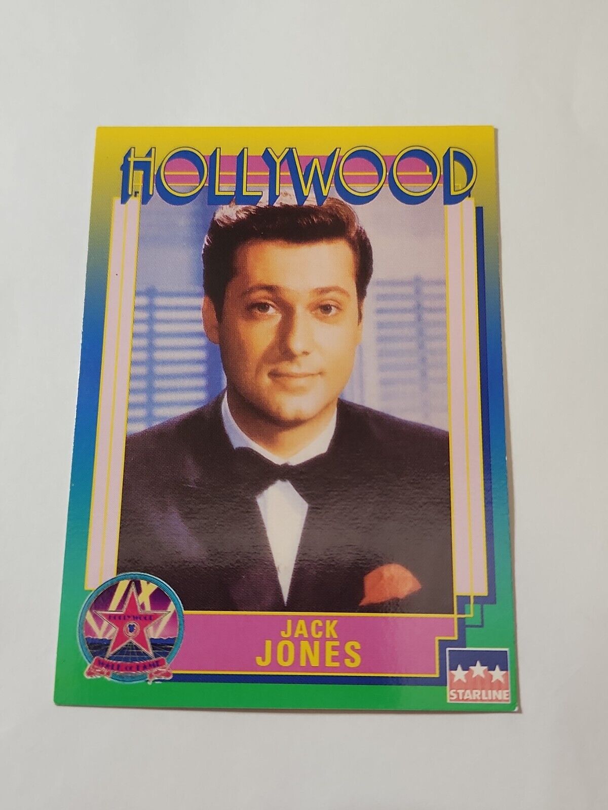 Jack Jones Hollywood Walk of Fame Card Vintage # 241 Starline 1991 NM 