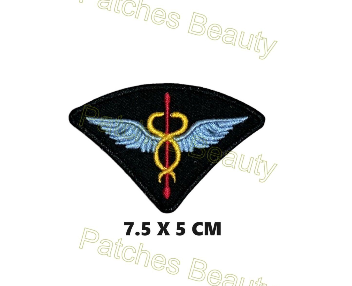Flight Medical Officer RAF Military Army Embroidered Badge Iron Sew On Jean 1482