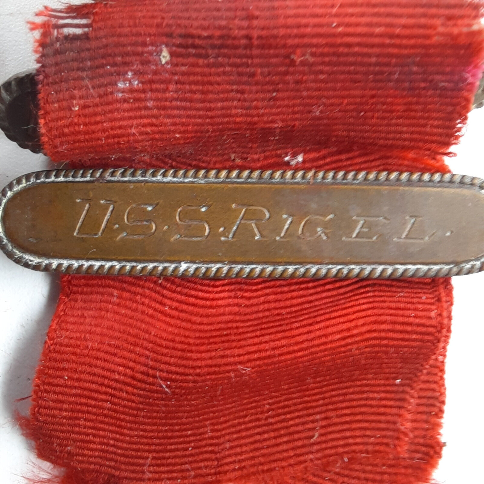 WW 2 Collar Tab Inscribed May 23 1924 Uniform Patch Antique Military RARE EUC