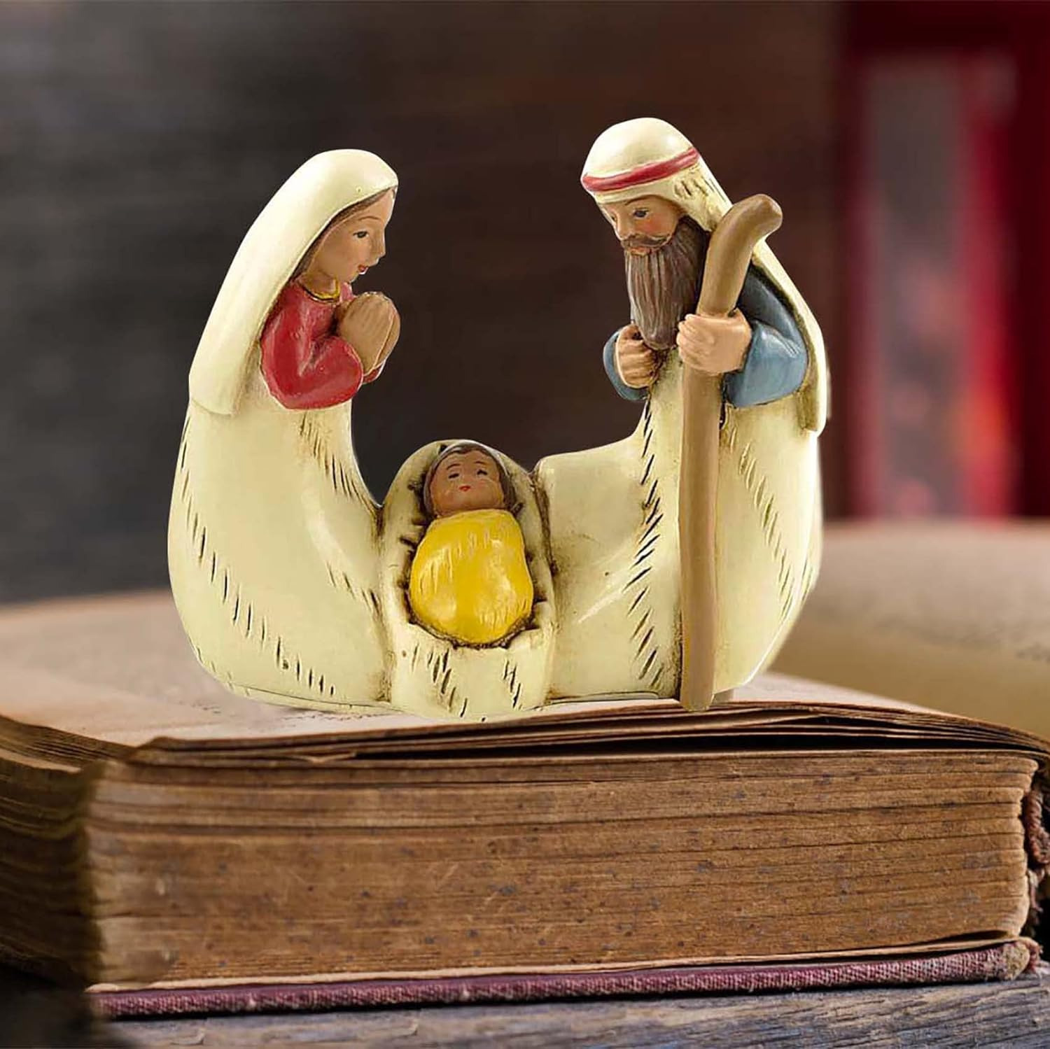 Pequeñas Pequenas Figuras De La Sagrada Familia Juego Natividad Escenas De Mesa