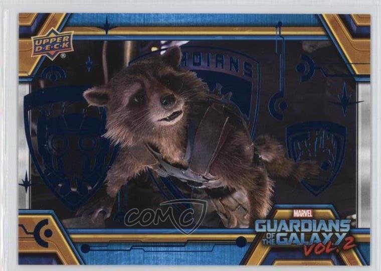 2017 Marvel Guardians of the Galaxy Volume 2 Blue /199 Rocket Raccoon #63 z3c