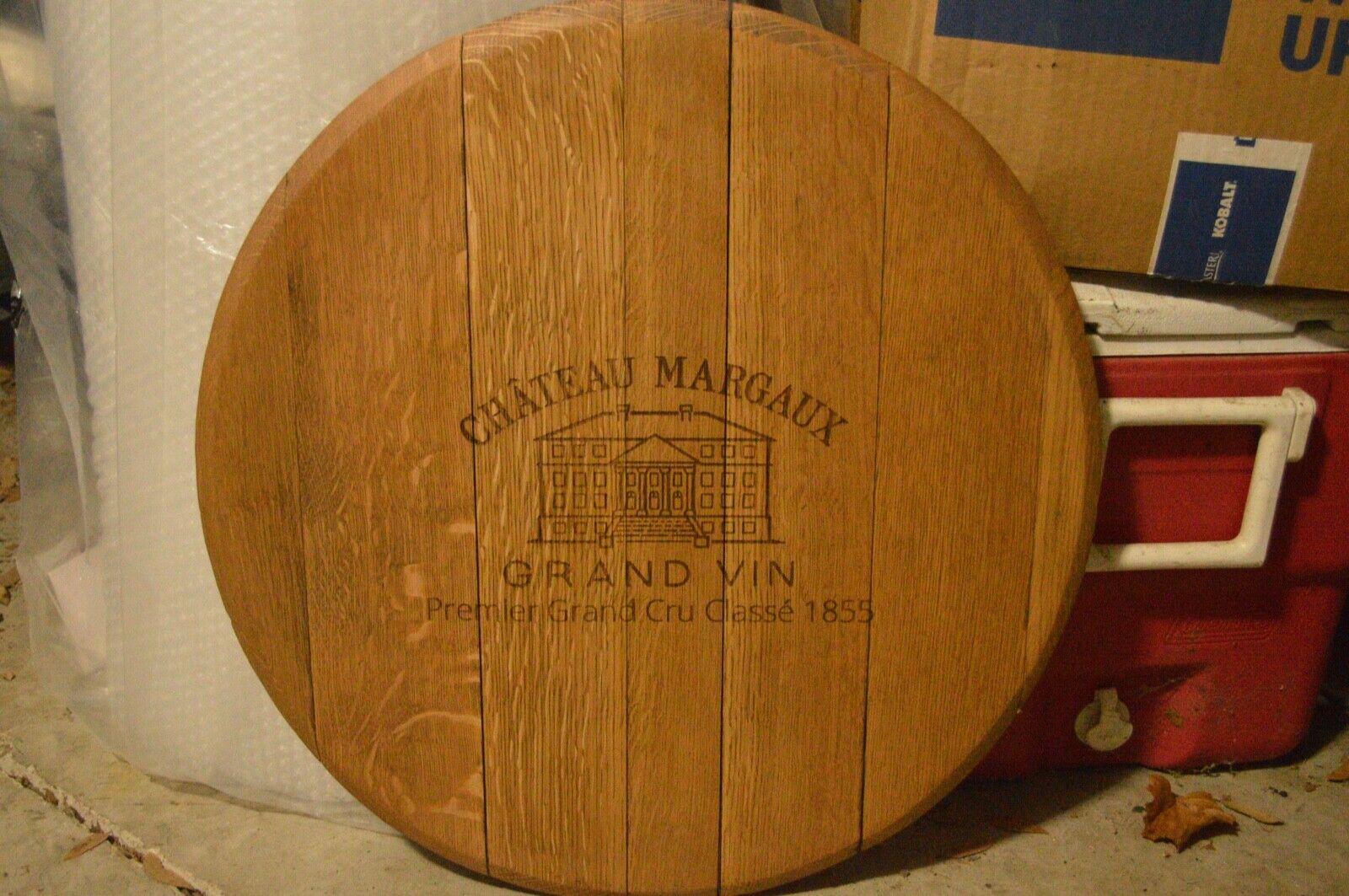 Chateau Margaux Logo Bordeaux Winery Wine Barrel Lid/Head