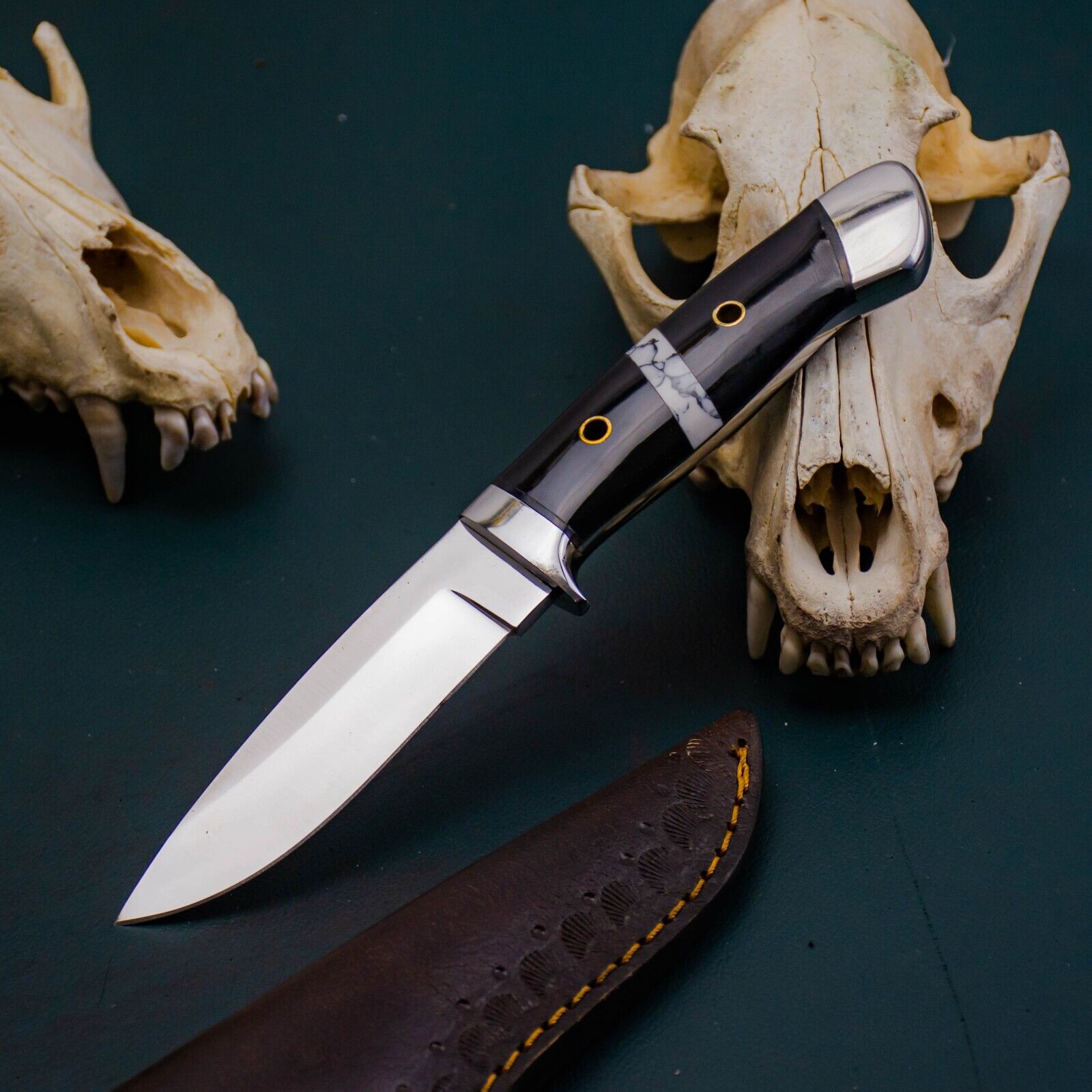 WILD BLADES LOVELESS CUSTOM HANDMADE HUNTING KNIFE ANTLER FIXED BLADE SKINNER
