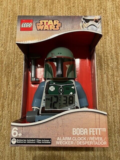 Lego Star Wars Boba Fett Alarm Clock NEW