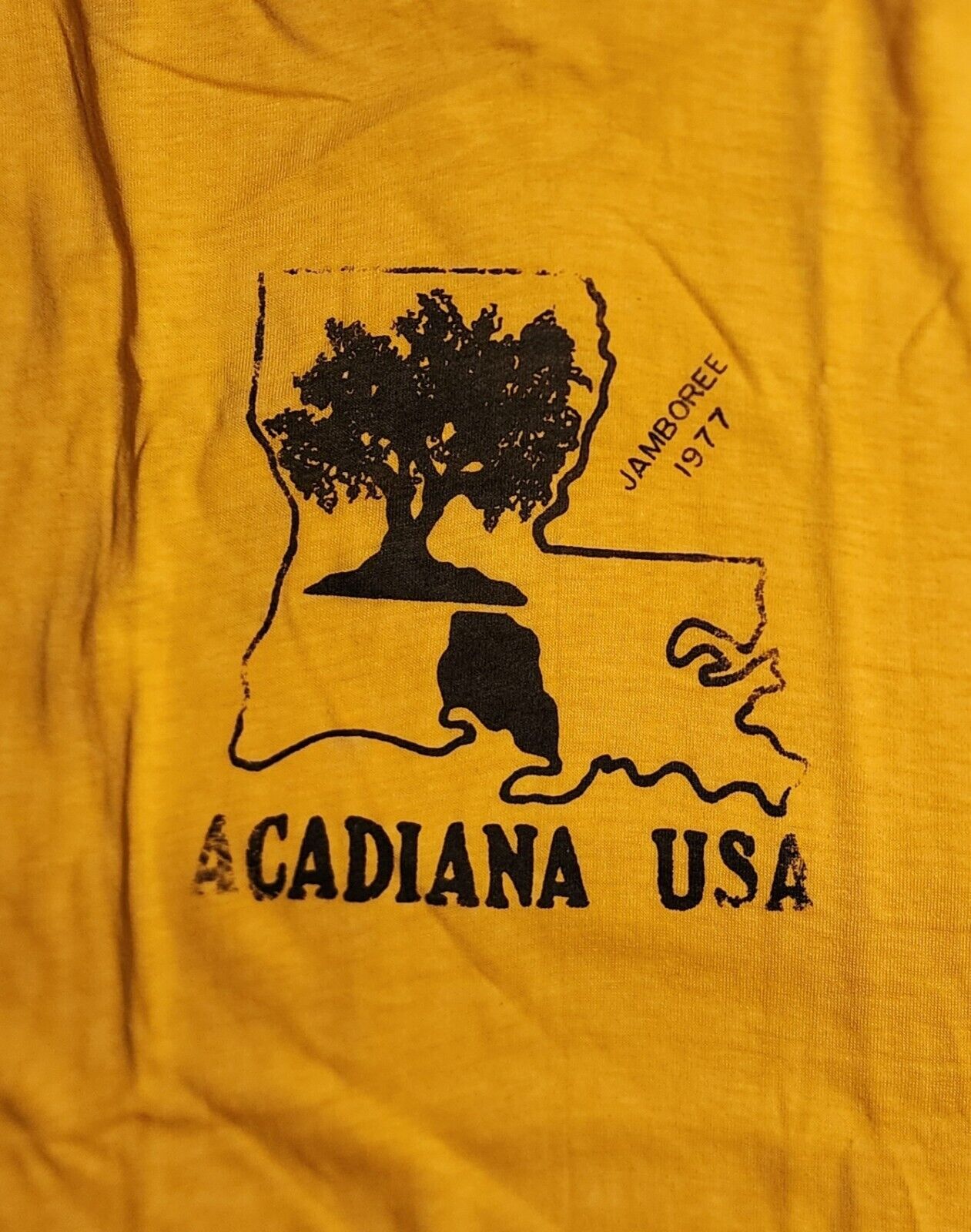 1977 National Scout Jamboree T-Shirt - ACADIANA COUNCIL