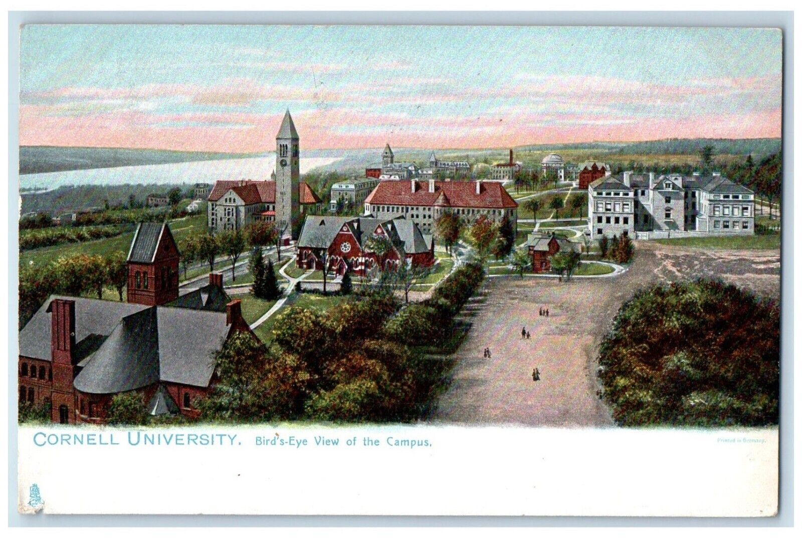 1908 Birds Eye View Of The Campus Cornell University Ithaca NY Tuck\'s Postcard