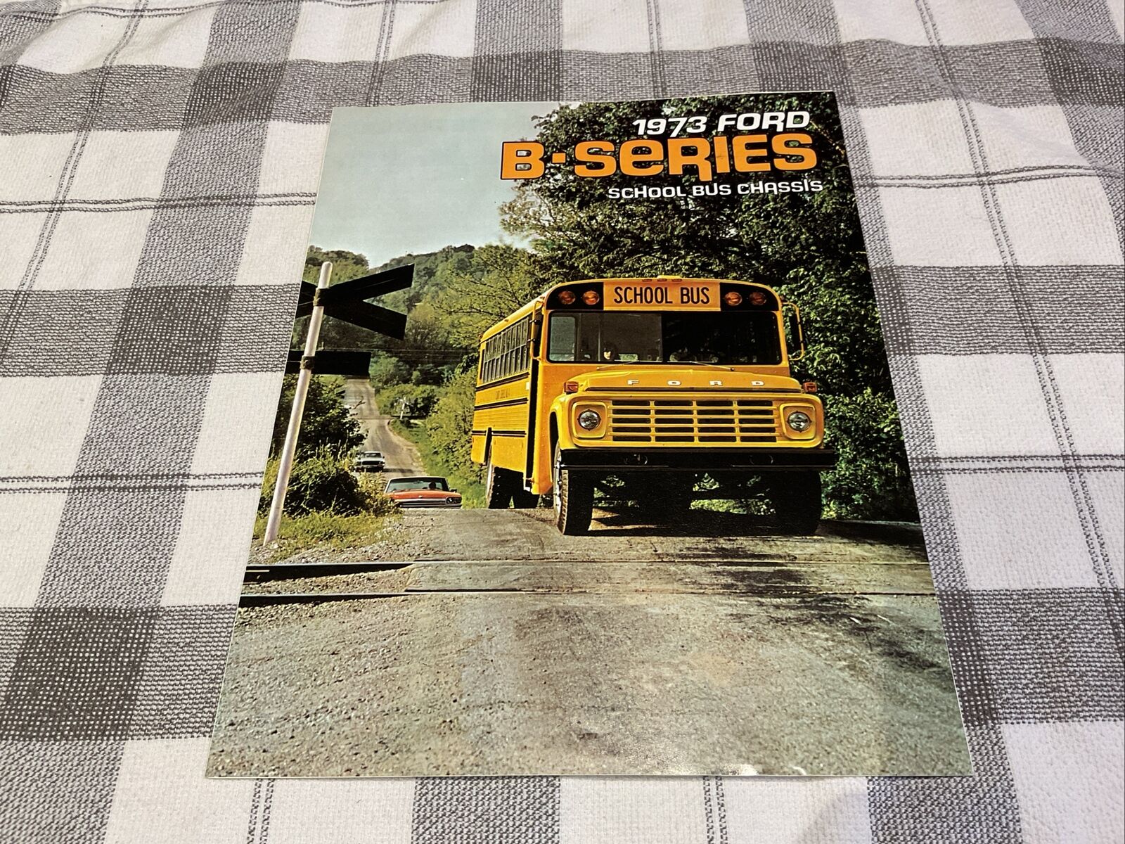 1973 Ford B Series Bus Brochure Folder Original